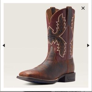 Ariat Men's Cowboy Boots - Brown and Burgundy